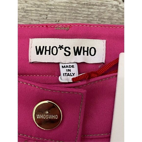 WHO*S WHO Skinny Capri Pants Cropped Women Sz US 4 Sz 40 IT - Picture 3 of 6